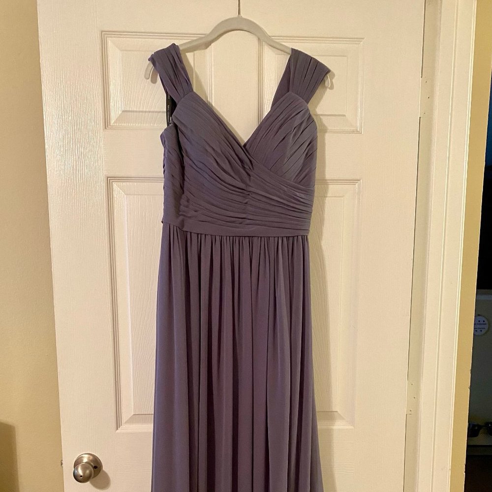 Bill Levkoff Bridesmaid Dress (Pewter)